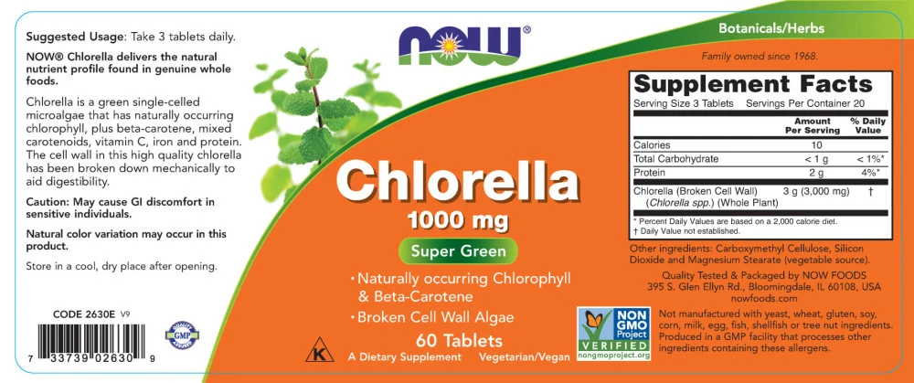 NOW Foods - Chlorella 1000 mg