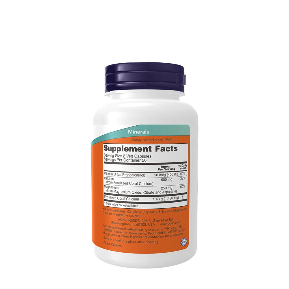 NOW Foods - Coral Calcium Plus - 100 vcaps