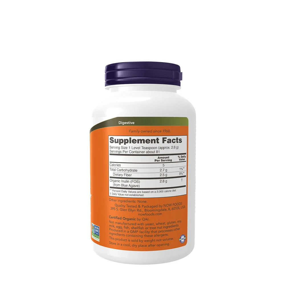 NOW Foods - Inulin Prebiotic Pure Powder - 227g