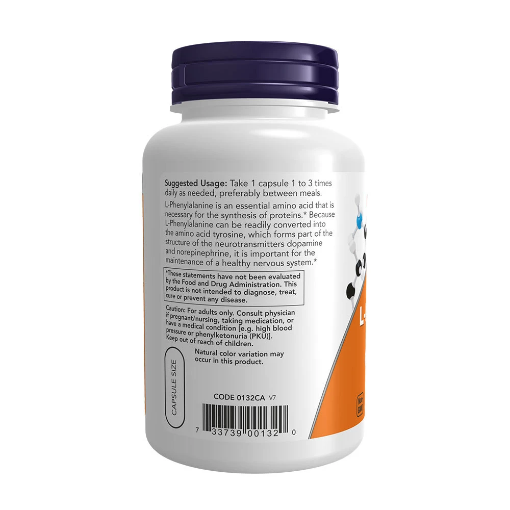 L-Fenilalanina, 500mg - 120 vcaps - Image 6