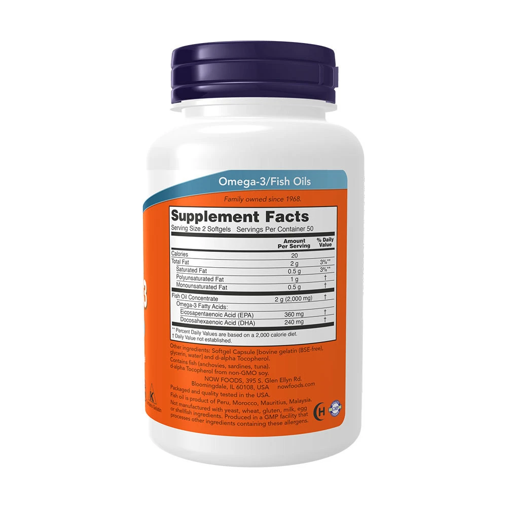 Omega-3 Molecularmente Destilado - 100 softgels - Image 4