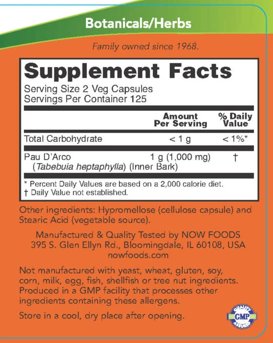 NOW Foods - Pau D'Arco