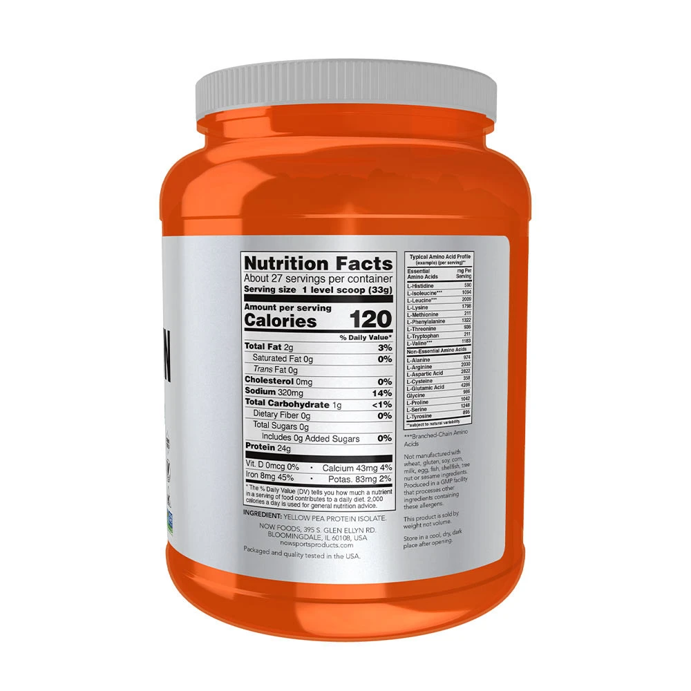 Proteína de ervilha, sem sabor - 907g - Image 4