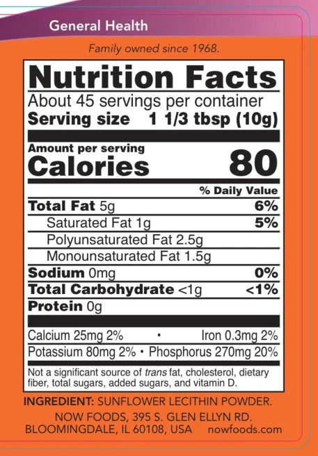 NOW Foods - Sunflower Lecithin