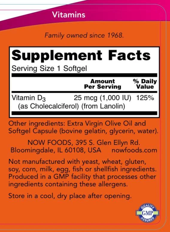 1000 IU - 360 softgels