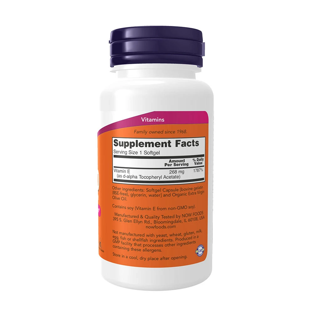 Vitamina E-400, Natural - 100 softgels - Image 5