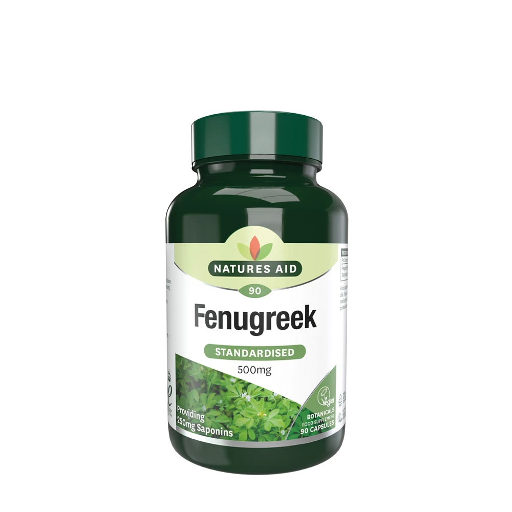Natures Aid - Natures Aid Fenugreek Standardised 500 mg (90 Capsules)