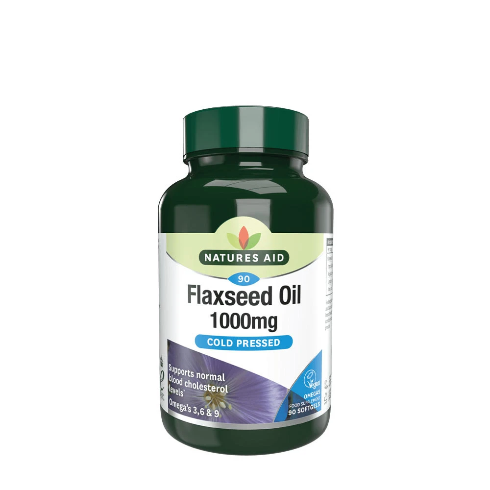 Natures Aid - Natures Aid Flaxseed Oil 1000 mg (90 Softgels)