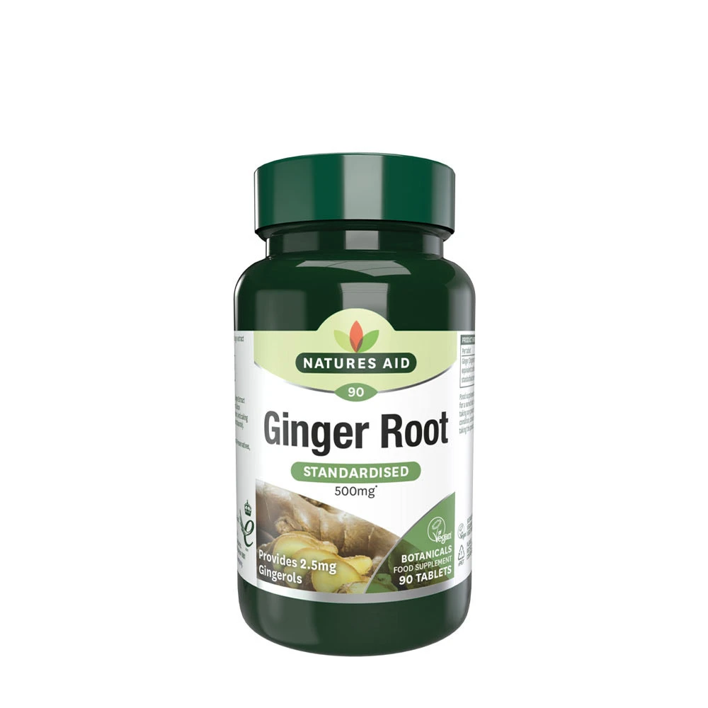 Natures Aid - Natures Aid Ginger Root Standardised 500 mg (90 Tablets)