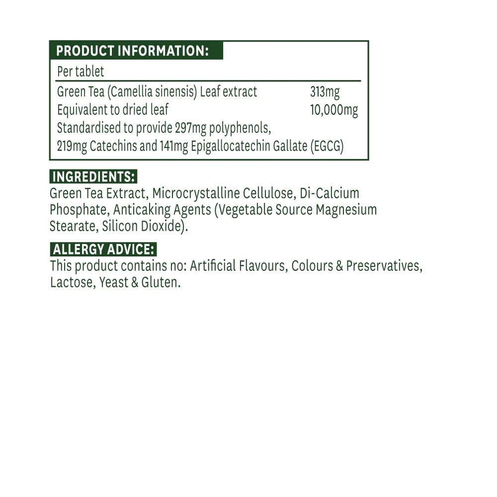 Natures Aid - Chá Verde 10.000 mg (60 Comprimidos) - Image 4