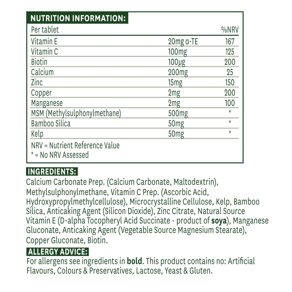 Natures Aid - Fórmula para Cabelo, Pele e Unhas (30 Comprimidos) - Image 4