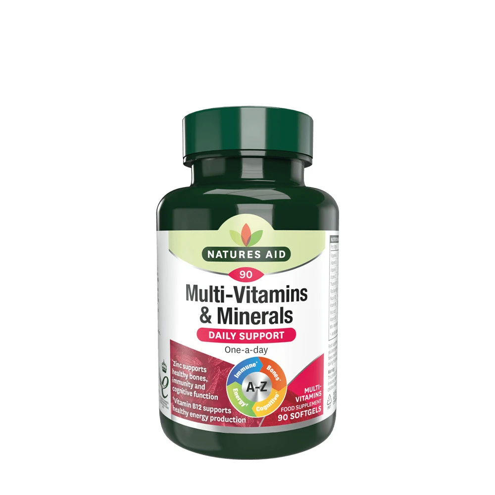 Natures Aid - Natures Aid Multi-Vitamins & Minerals (with Iron) (90 Softgels)
