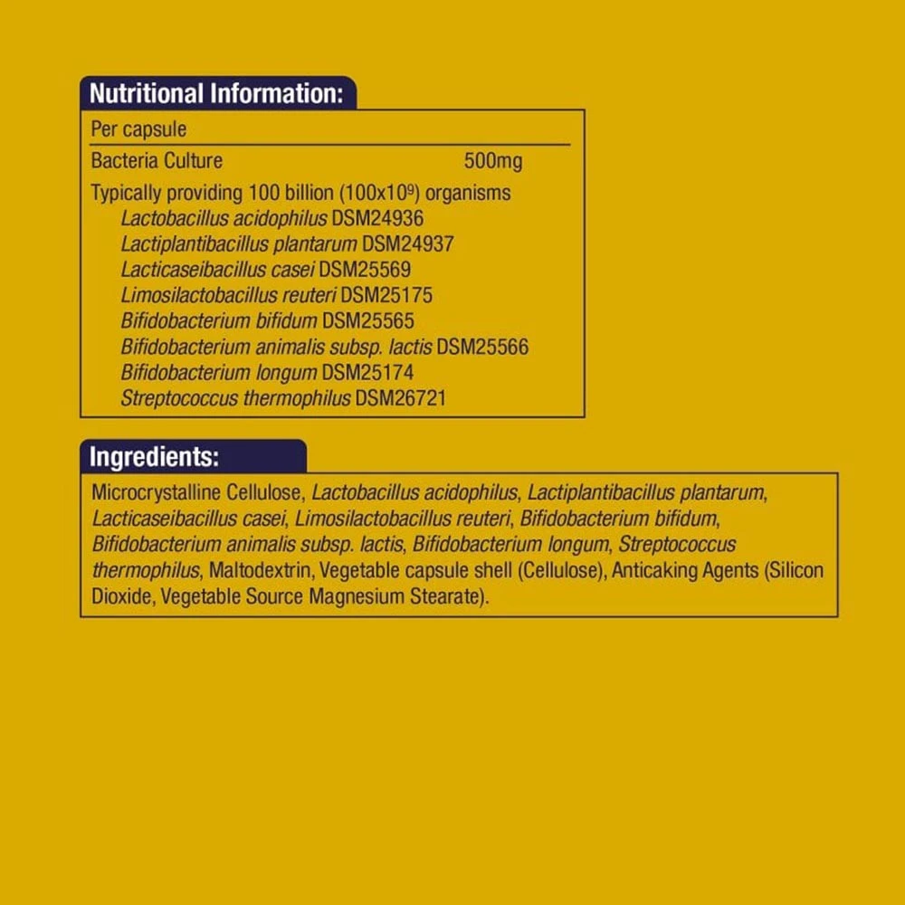 Natures Aid - Pro-100 ULTRA com 100 Mil Milhões de Bactérias (30 Cápsulas) - Image 5