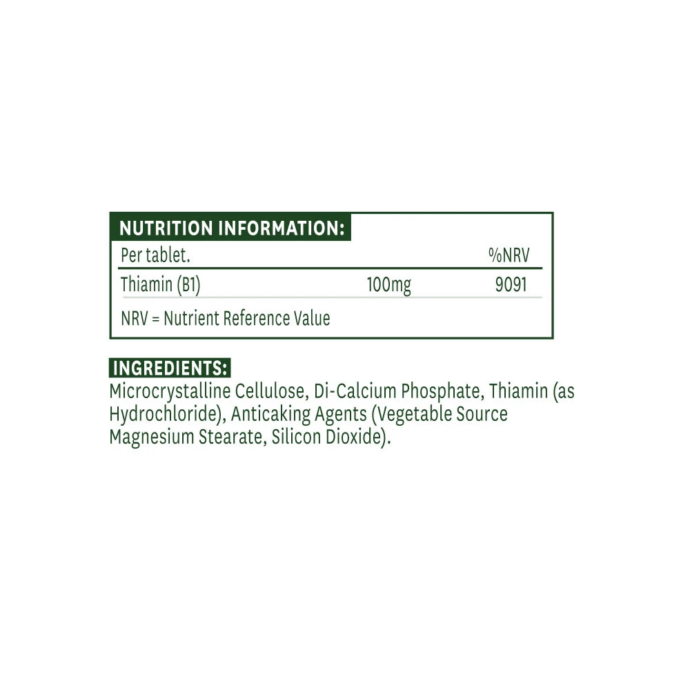 Natures Aid - Vitamina B1 100 mg (90 Comprimidos) - Image 2