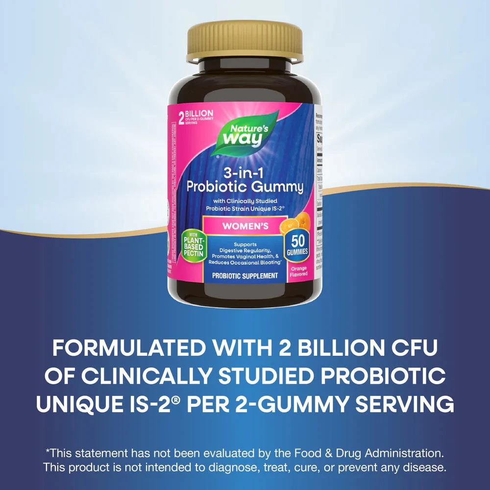 Nature's Way - Gomas Probióticas 3-em-1 para Mulheres (50 Gomas) - Image 11