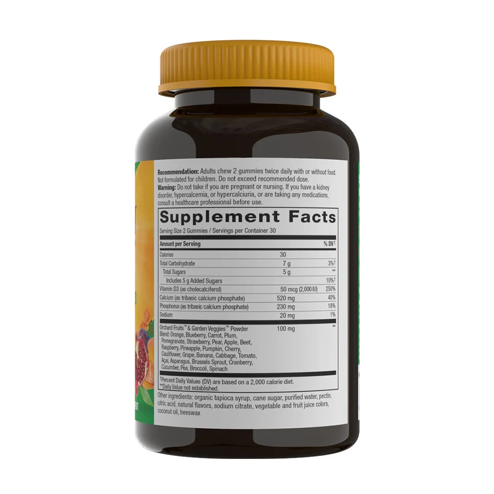 Nature's Way - Alive!® Gomas de Cálcio + D3 (60 Gomas) - Image 4