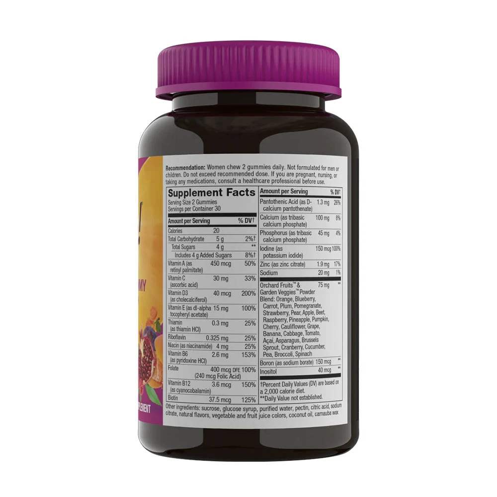 Nature's Way - Alive!® Multivitamínico em Gomas para Mulheres (60 Gomas, Frutos Silvestres) - Image 4