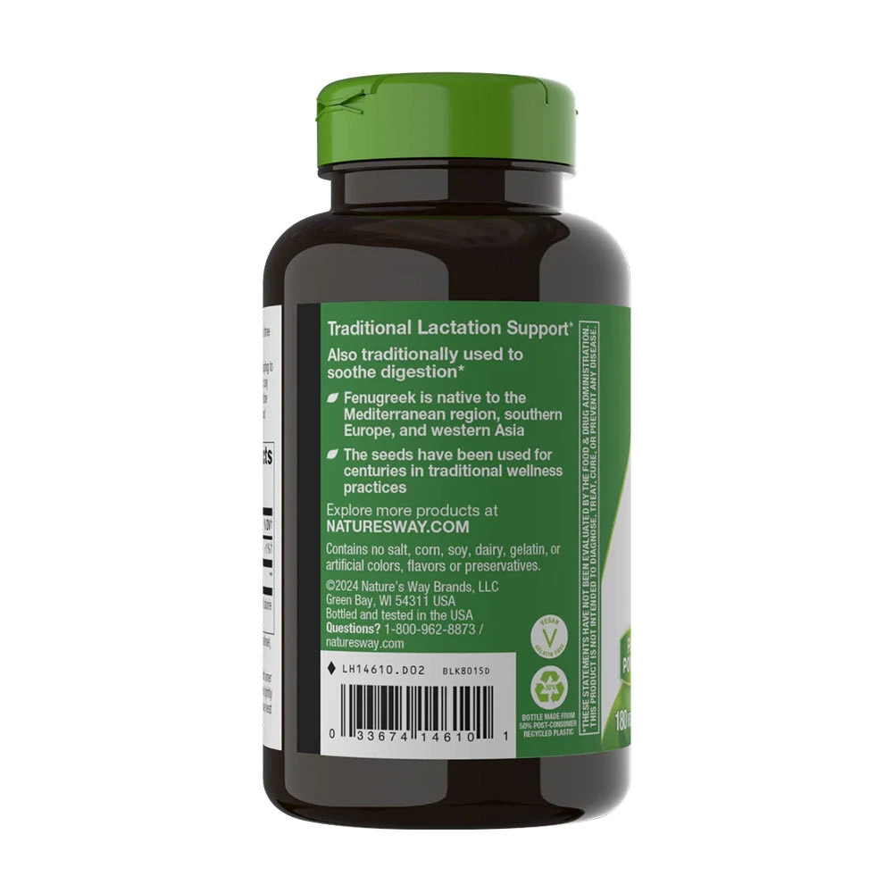 Nature's Way - Sementes de Feno-Grego (180 Cápsulas) - Image 5