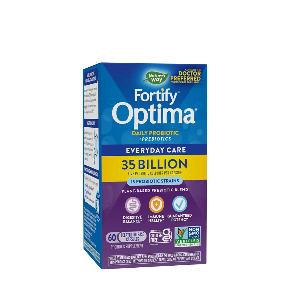 Natures Way - Natures Way Fortify® Optima® 35 Billion Probiotic + Prebiotic (60 Capsules)