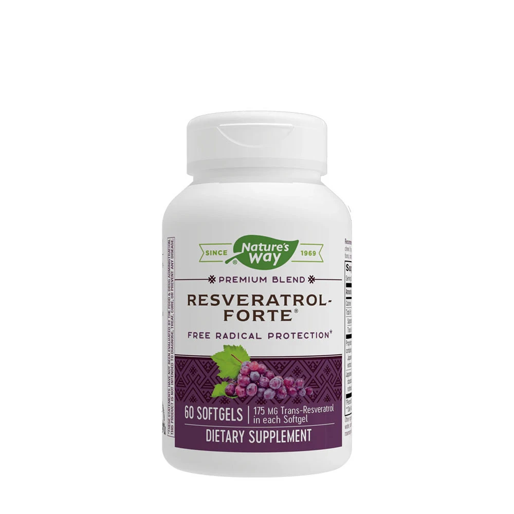 Natures Way - Natures Way Resveratrol-Forte® (60 Softgels)
