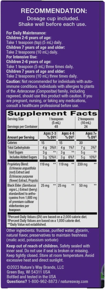 Natures Way - Xarope de Sabugueiro para Crianças com Imunidade Natures Way (240 ml) - Image 4