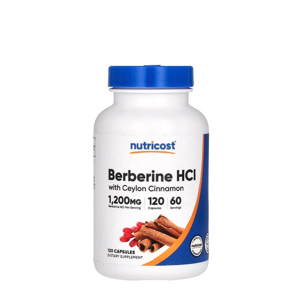 Nutricost - Nutricost Berberine HCl With Ceylon Cinnamon (120 Capsules)
