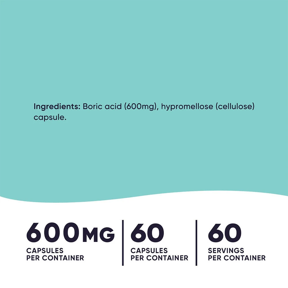 Nutricost - Cápsulas de Ácido Bórico Nutricost (60 cápsulas) - Image 2
