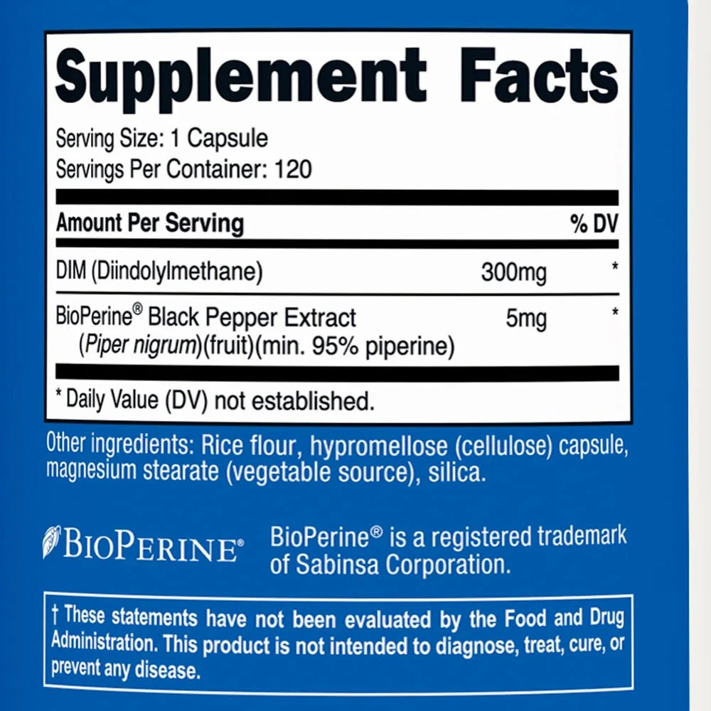 Nutricost - Cápsulas de DIM 300 mg (120 Cápsulas) - Image 4