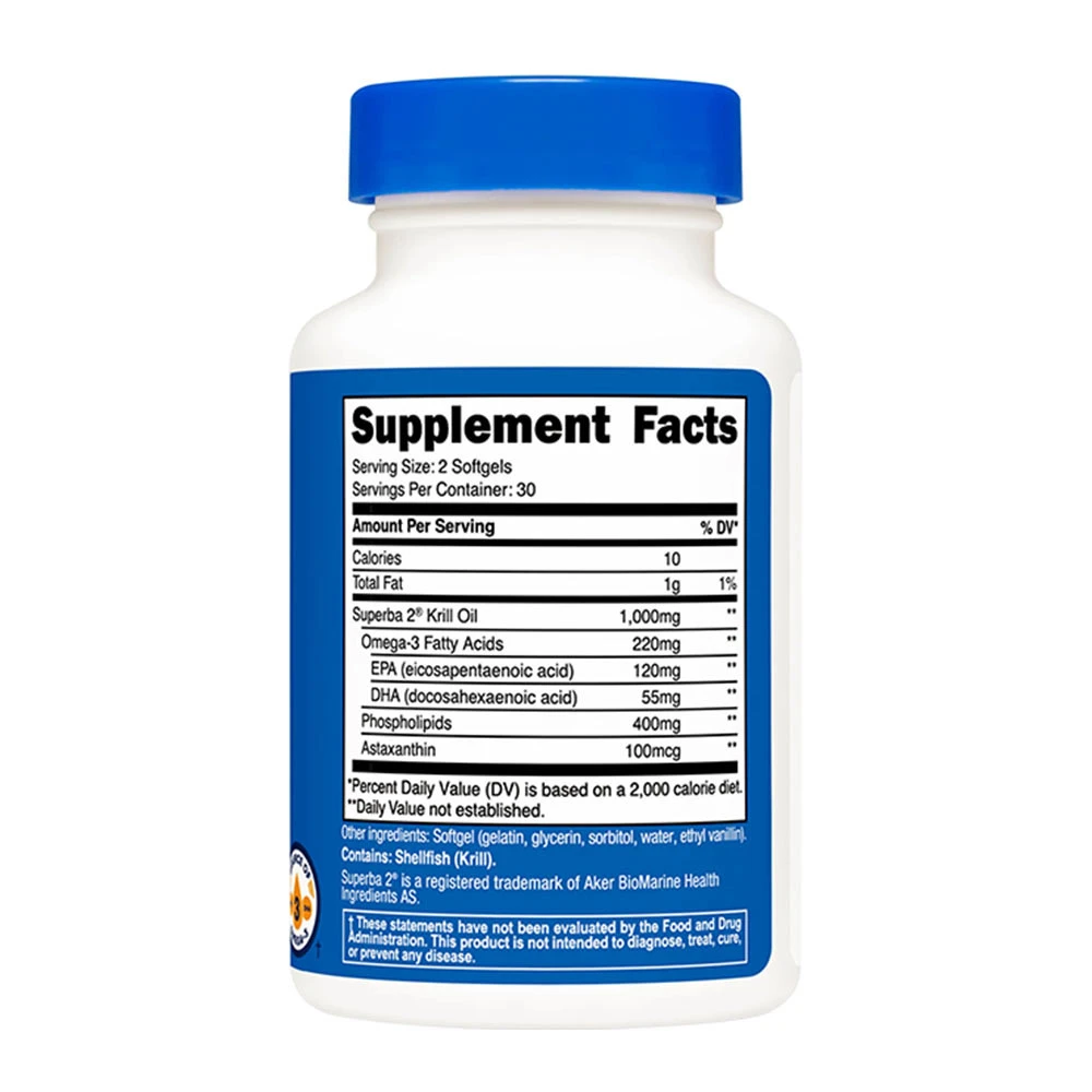 Nutricost - Complexo de Óleo de Krill 1000 mg (60 Cápsulas Moles) - Image 4