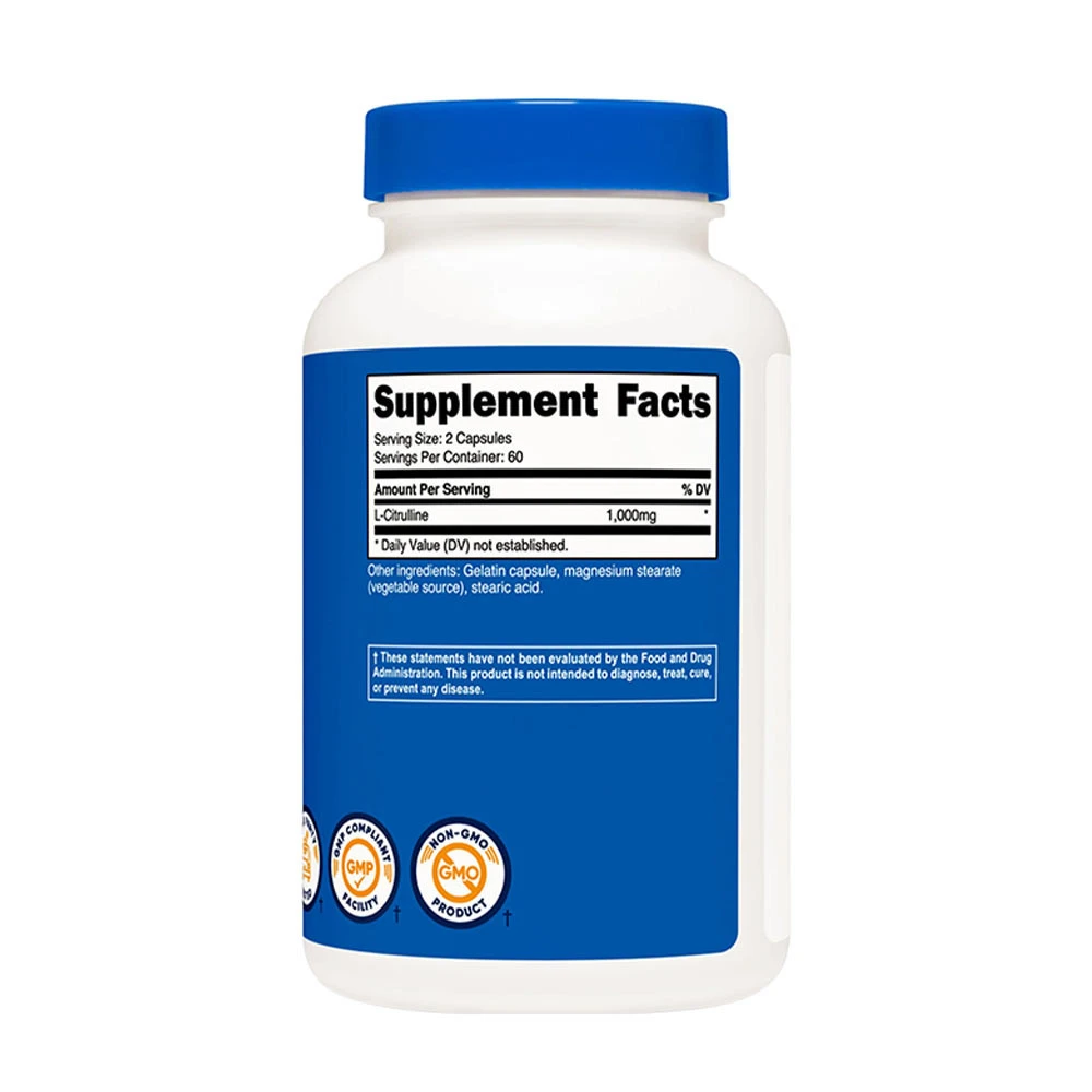 Nutricost - Cápsulas de L-Citrulina 1000 mg (120 Cápsulas) - Image 6
