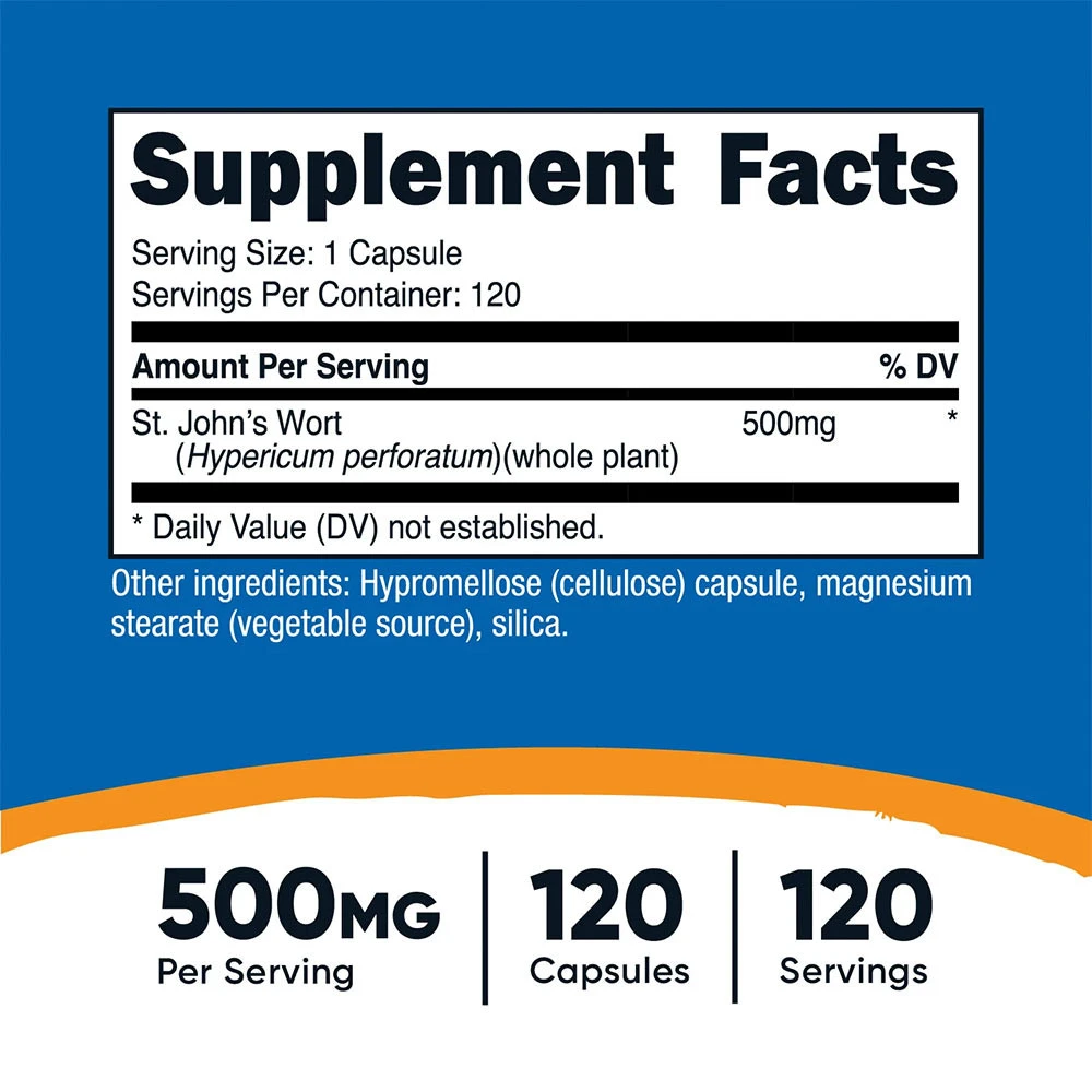 Nutricost - Erva de São João 500 mg (120 Cápsulas) - Image 4