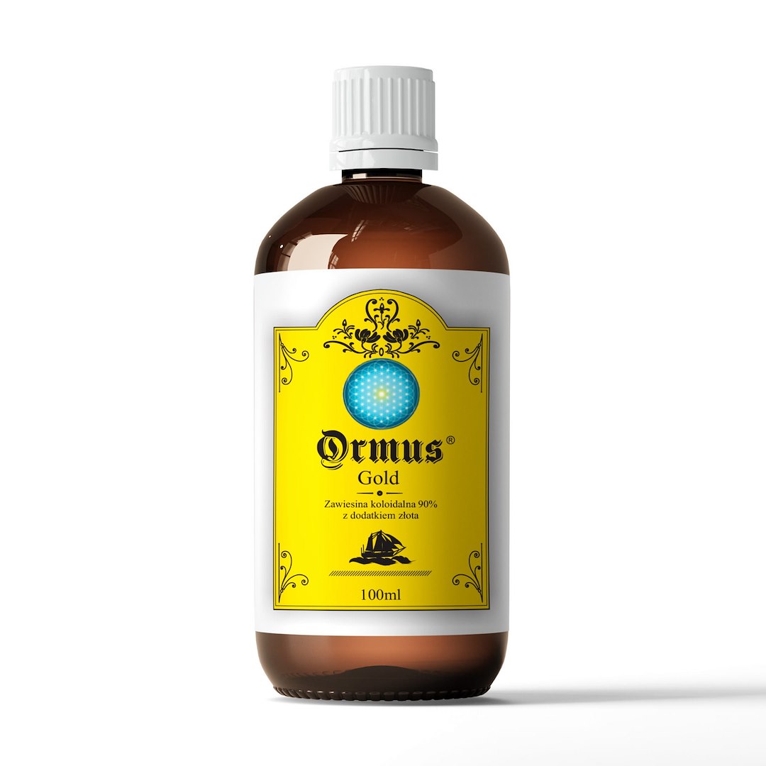 ORMUS - ORMUS ORME Gold - Pierwiastki życia 90% Złoto Srebro Platyna Rod Chrom (100 ml)