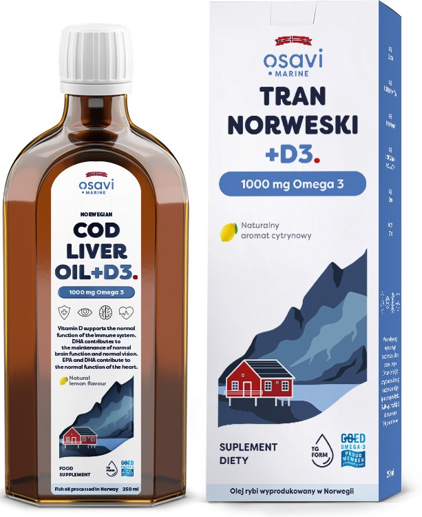 Osavi - OSAVI Norwegian Cod Liver Oil +D3