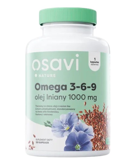 Osavi - Óleo De Linhaça Omega 3-6-9 1000Mg (60 Cápsulas Moles)