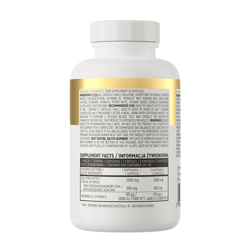 OstroVit - DHA + Vitamina D3 - 60 cápsulas - Image 2