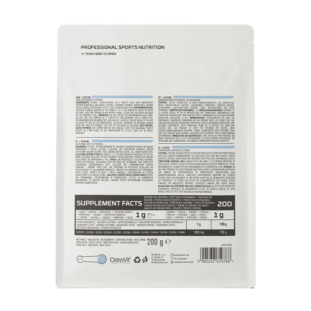 OstroVit - Glicina Natural - 200g - Image 7