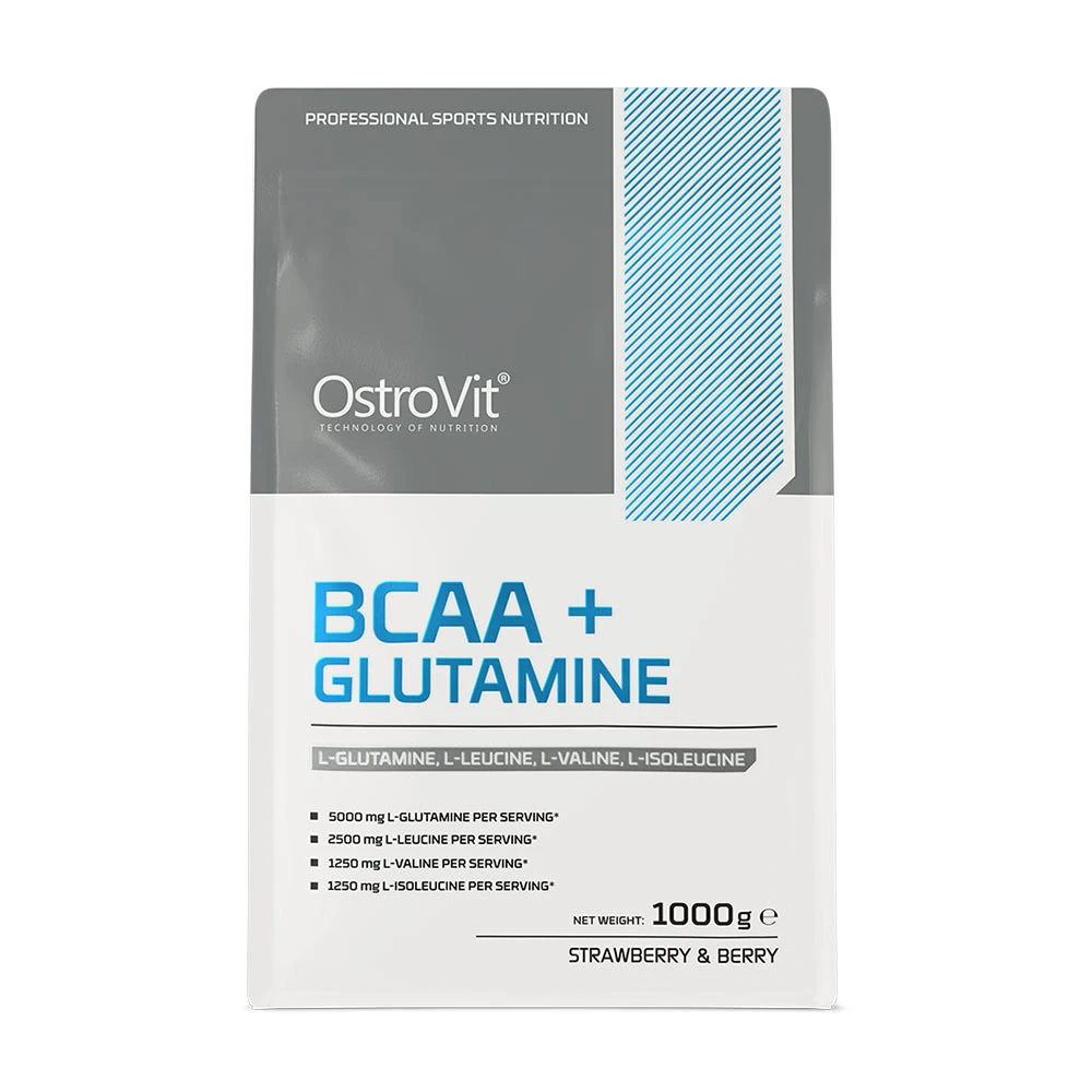 Ostrovit - BCAA + Glutamina (1000 g, Morango Silvestre e Mirtilo) - Image 9