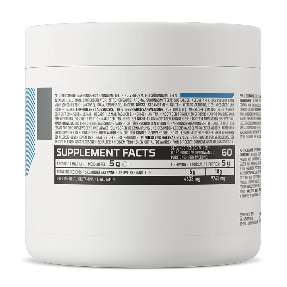 Ostrovit - Glutamina em Pó Sabor Laranja (300 g) - Image 4