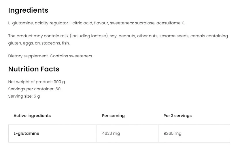 Ostrovit - Glutamina em Pó Sabor Laranja (300 g) - Image 5