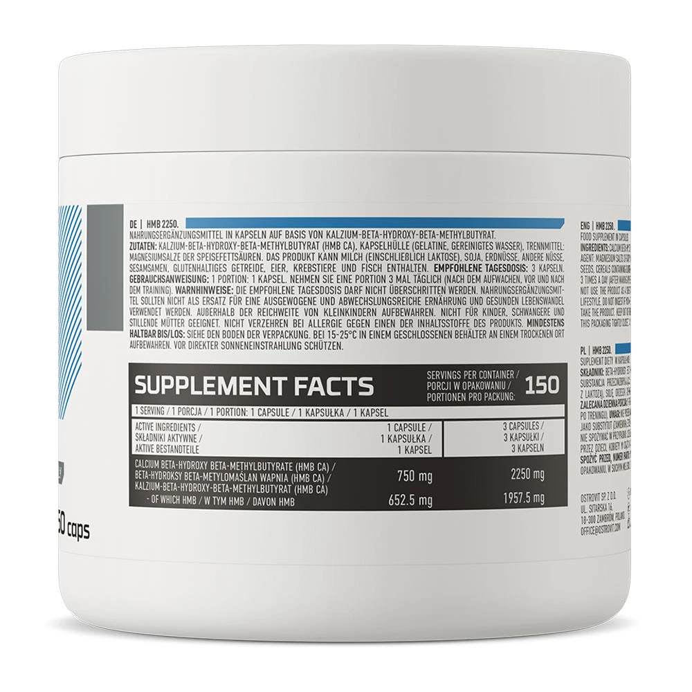 Ostrovit - HMB 2250 mg (150 Cápsulas) - Image 6