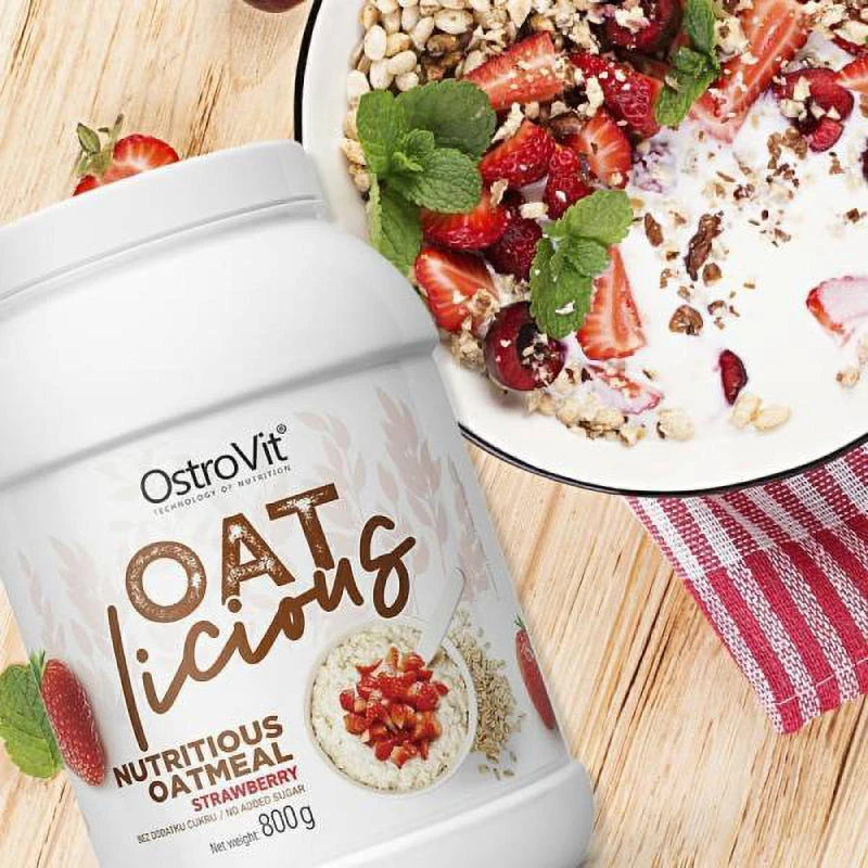 Ostrovit - OATlicious de Aveia com Sabor a Morango (800 g) - Image 7