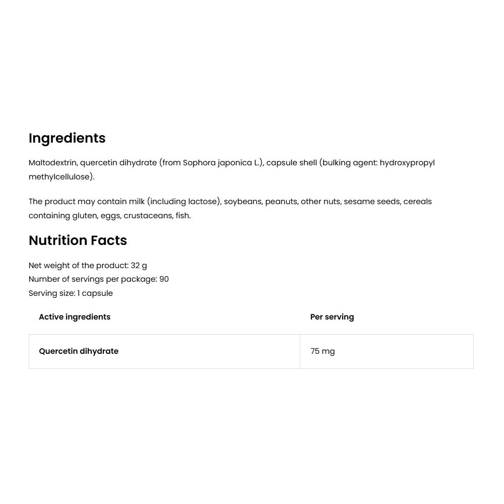 OstroVit - Quercetina VEGE (90 Cápsulas) - Image 2