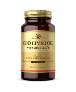 Solgar - SOLGAR Cod Liver Oil - Vitamins A&D (250 caps)