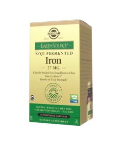 Solgar - SOLGAR Earth Source® Koji Fermented Iron 27 mg  (30  caps)