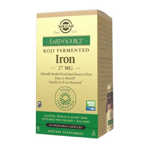 Solgar - SOLGAR Earth Source® Koji Fermented Iron 27 mg (30 caps)