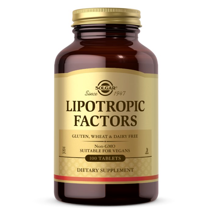 Solgar - SOLGAR Lipotropic Factors (100 tabs)