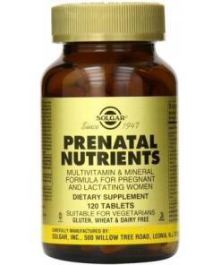 Solgar - SOLGAR Prenatal Nutriens (120 tabs)