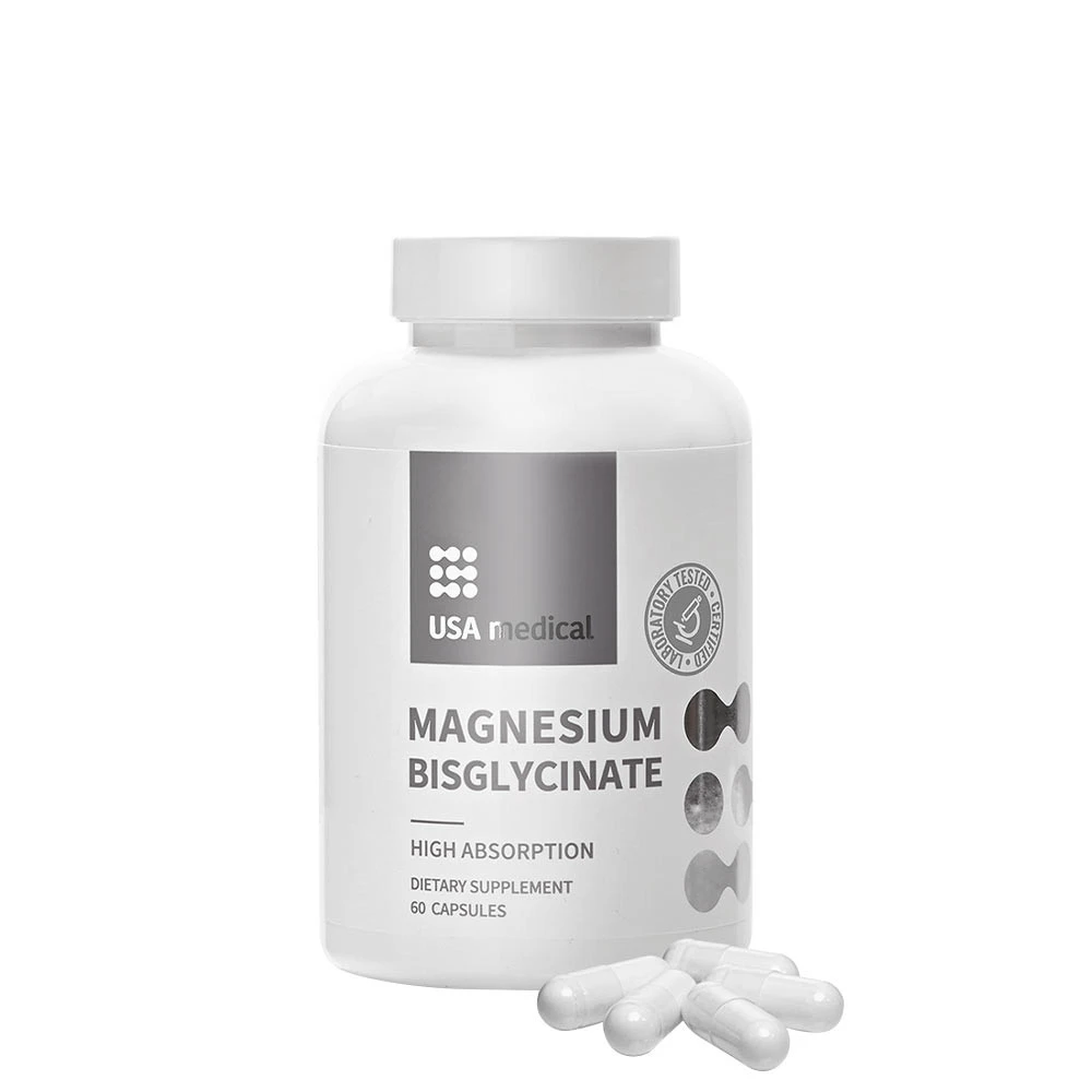 USA medical - USA medical Magnesium Bisglycinate (60 Capsules)
