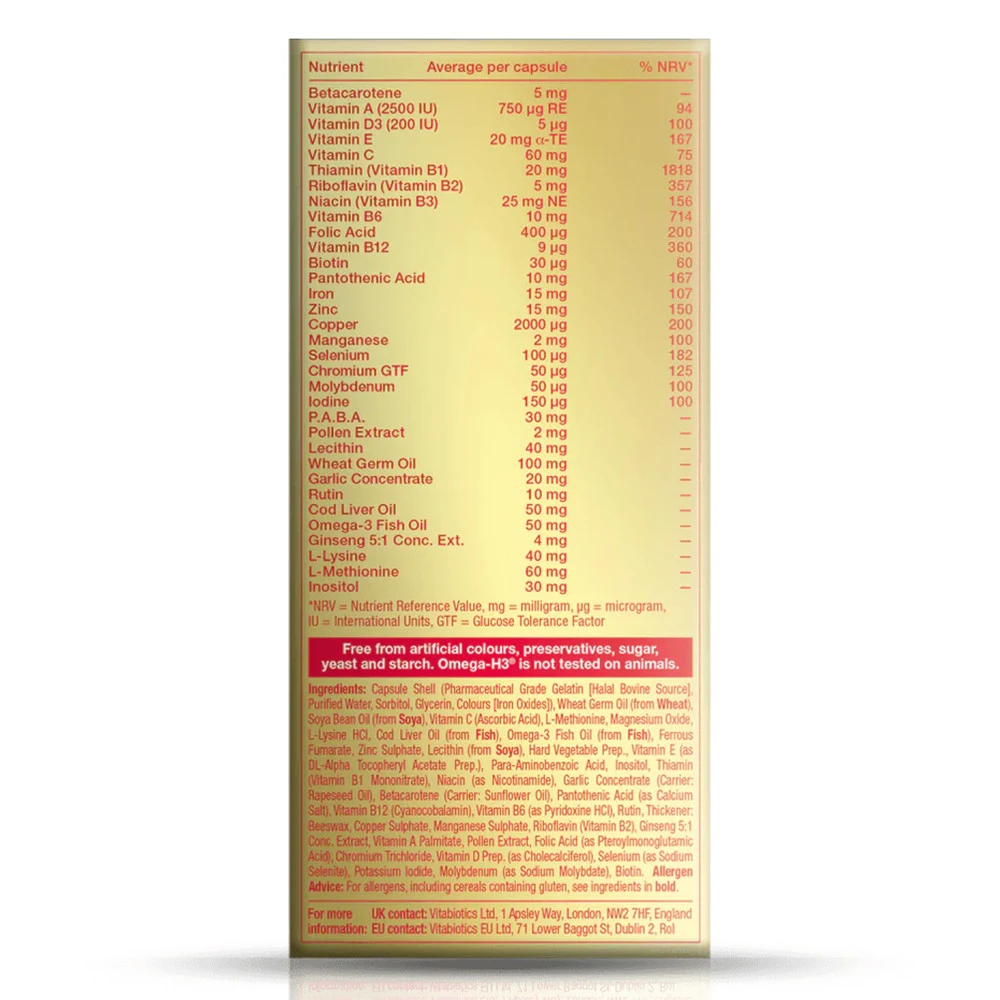 Vitabiotics - Omega-H3 Original (30 Cápsulas) - Image 2