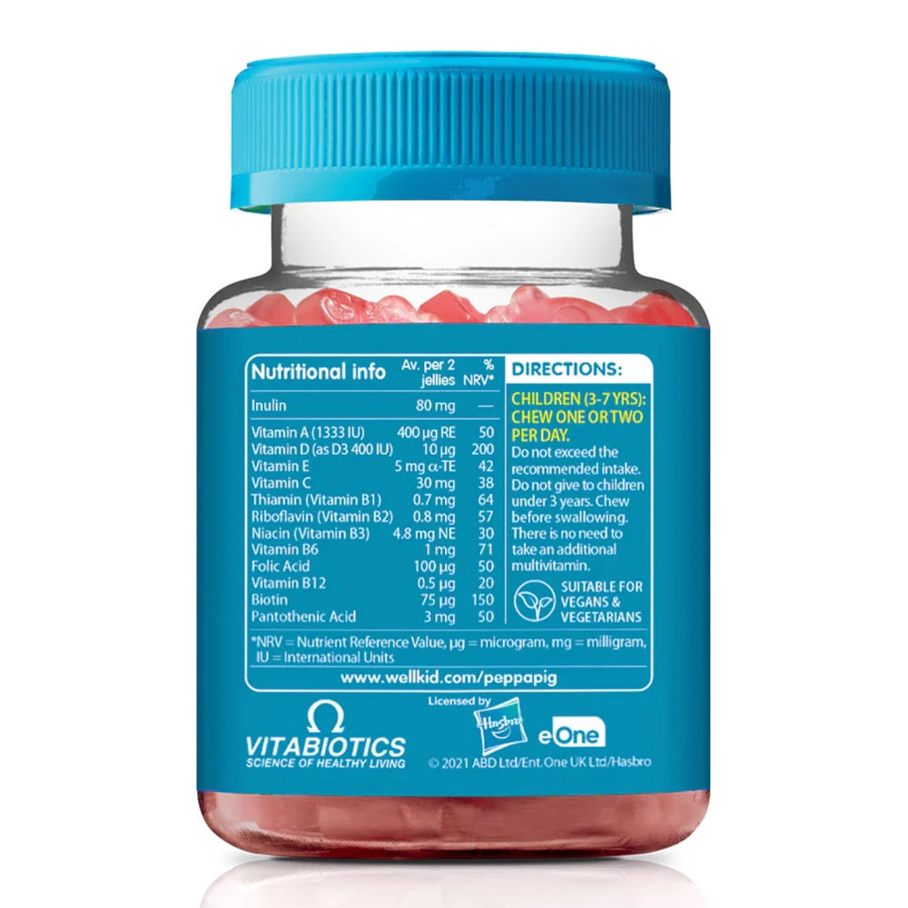 Vitabiotics - Wellkid Peppa Pig Multivitaminas (30 Gomas, Morango) - Image 4